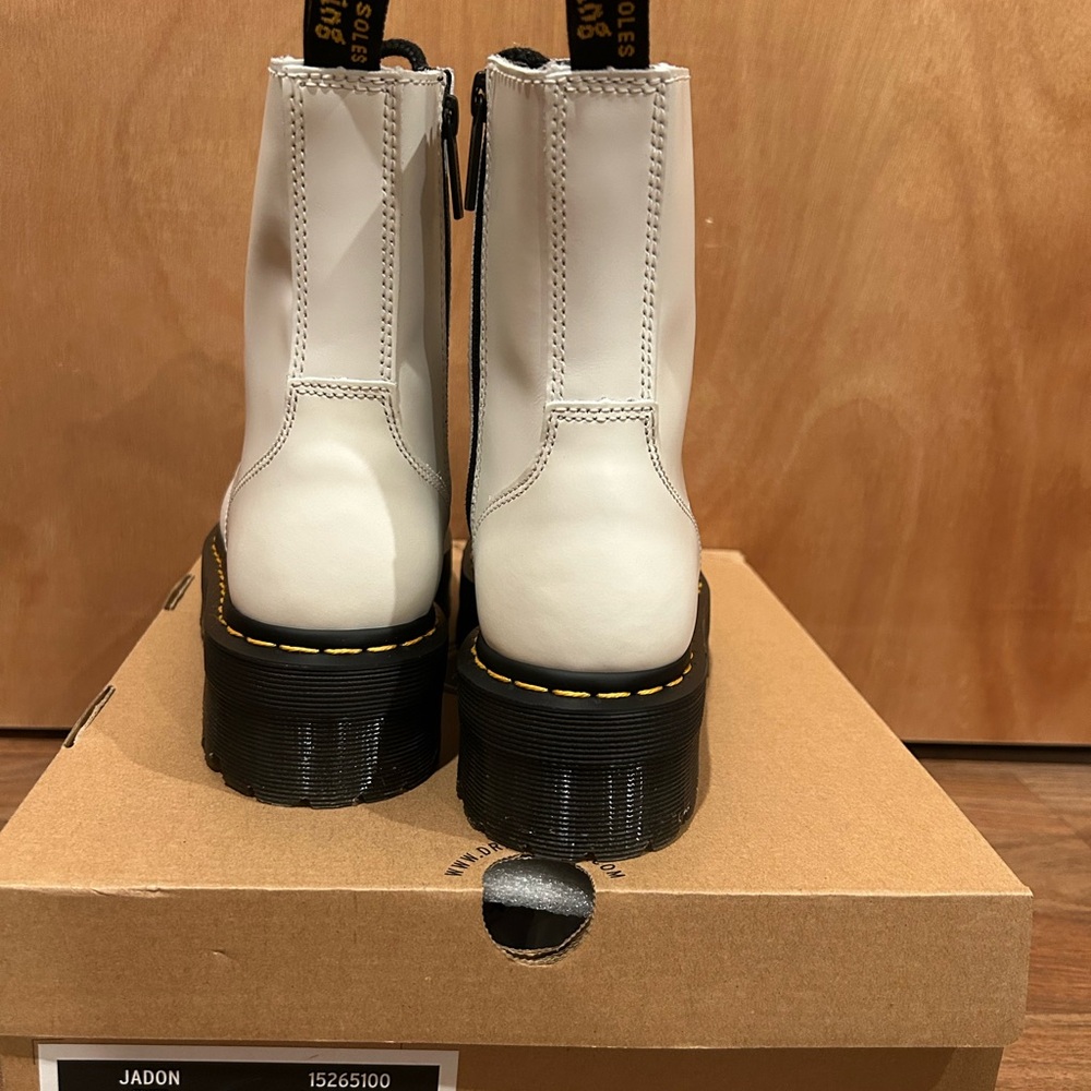 Dr. Martens Women's White Jadon - Picture 2 of 3